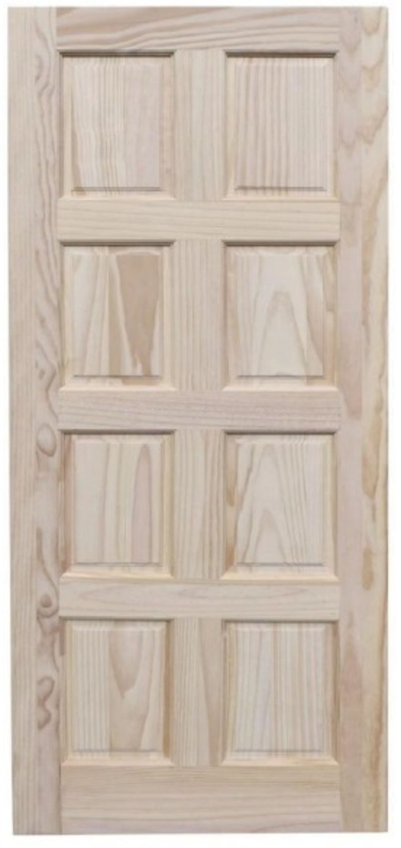 PUERTA 8 PANELES RADIATA 80 X 200 CM