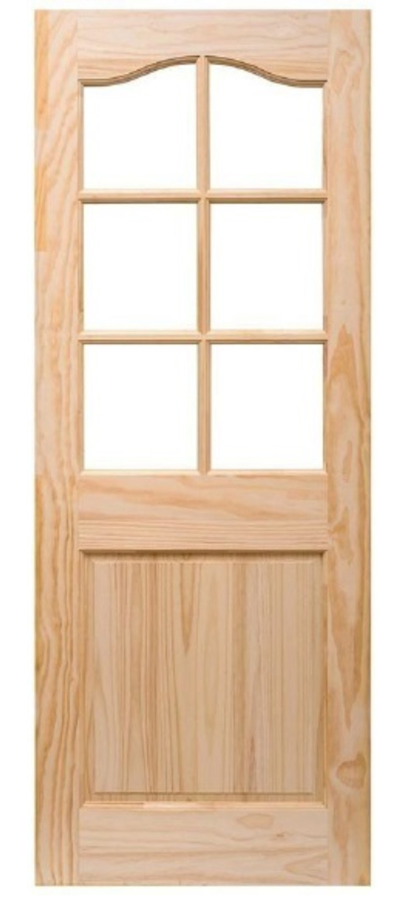 PUERTA 6 VIDRIOS RADIATA 70 X 200 CM