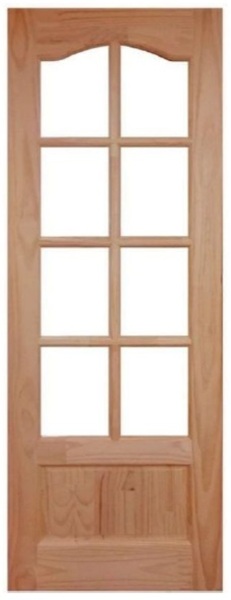 PUERTA 8 VIDRIOS RADIATA 75 X 210 CM